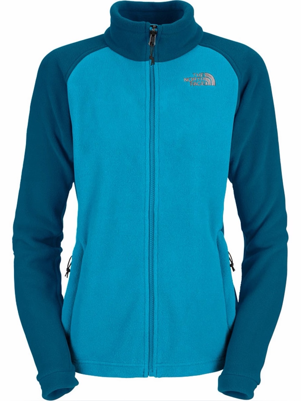 The North Face Two-Tone Blue Teal & Aqua Women’s Full-Zip Khumbu Fleece Jacket